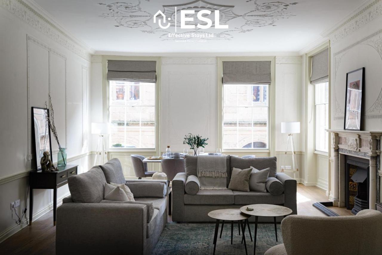 Most Central Luxury Grade 2 Listed Apartment Overlooking Shrewsbury Square - Free Parking Eksteriør bilde