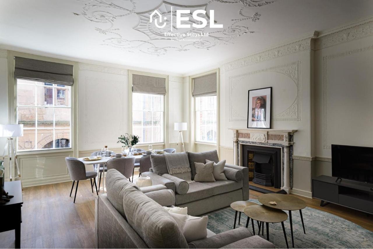 Most Central Luxury Grade 2 Listed Apartment Overlooking Shrewsbury Square - Free Parking Eksteriør bilde