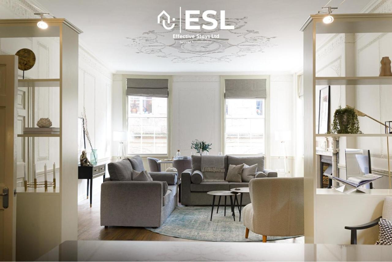 Most Central Luxury Grade 2 Listed Apartment Overlooking Shrewsbury Square - Free Parking Eksteriør bilde